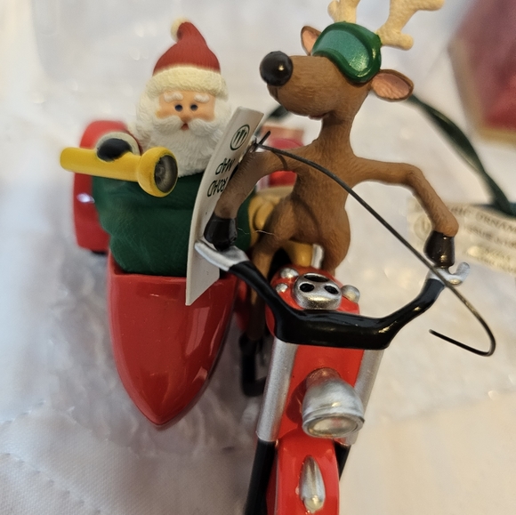 Vintage The Hallmark Keepsake 1997 Motorcycle Chums Christmas Ornament Magic Lig - Picture 8 of 10